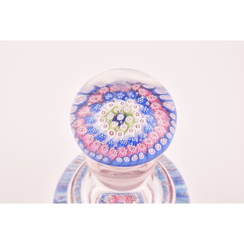 276 - An early 20th Century James Powell and Sons / Whitefriars glass paperweight inkwell, of footed domed... 