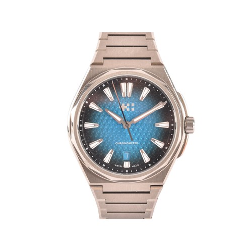 171A - A Christopher Ward The Twelve (Ti) titanium automatic chronometer wristwatch, the blue engine turned... 