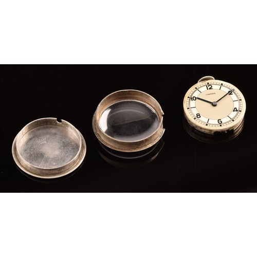 171 - A rare Cartier 'Roulette' pocket or fob watch, in the form of a casino roulette wheel, the silvered ... 