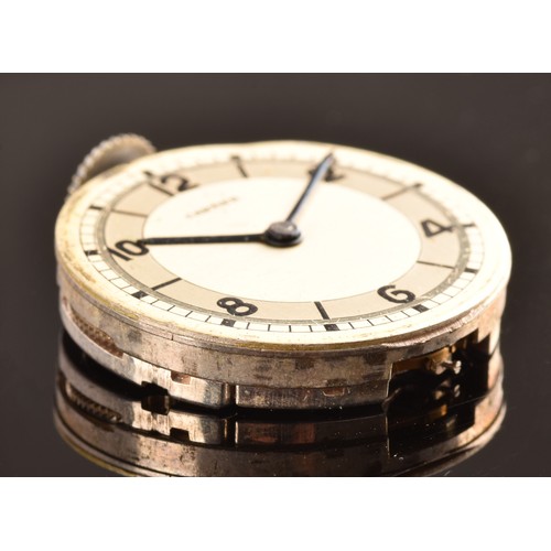 171 - A rare Cartier 'Roulette' pocket or fob watch, in the form of a casino roulette wheel, the silvered ... 