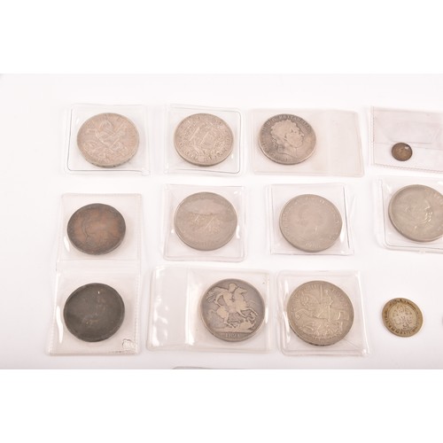 81 - A collection of George V and later silver circulated coinage, including shillings and six pence, tog... 