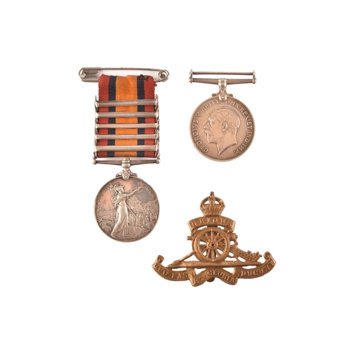 325 - A Queen’s South Africa 1899-1902 medal to: 23320 Tpr: F. S. Richardson. 10th Coy. Imp: Yeo: (10th Co... 