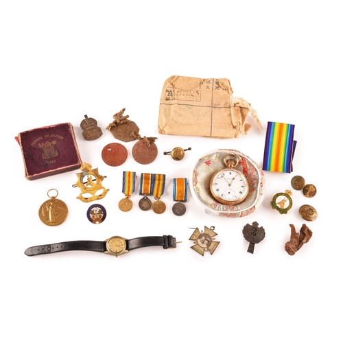 324 - A collection of WWI medal miniatures, and a Victory medal to 568432 Cpl  A G Tolton Royal Engineers,... 