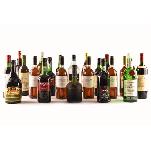 316 - A group of assorted wine and spirits, including a 1997 Duc de Rachelle Claret Bordeaux, a 1981 Chate... 