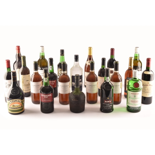 316 - A group of assorted wine and spirits, including a 1997 Duc de Rachelle Claret Bordeaux, a 1981 Chate... 