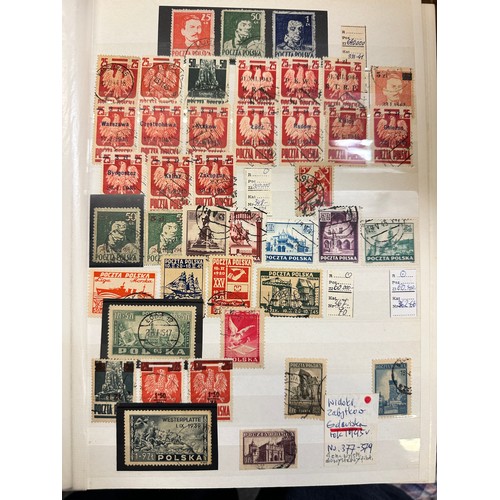 262 - Stamps. Polish Polska. A quantity of stamps albums, mostly well presented and unmounted in albums in... 