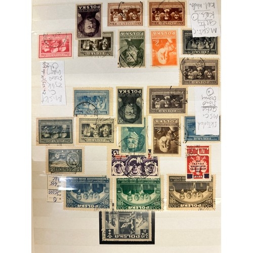 262 - Stamps. Polish Polska. A quantity of stamps albums, mostly well presented and unmounted in albums in... 