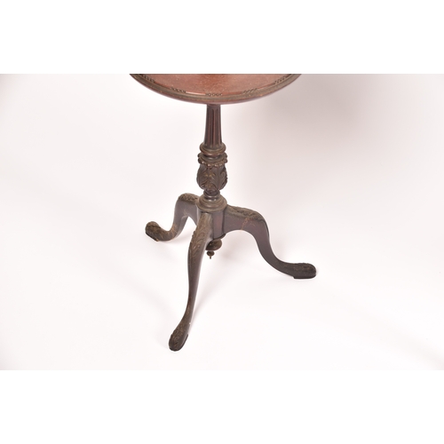 284 - A small group of furniture including a three tier mahogany cake stand with tripod base, a Victorian ... 