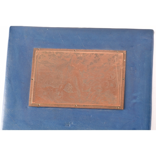 203 - A collection of nine copper printing plates, depicting various subject matters such as classical ima... 