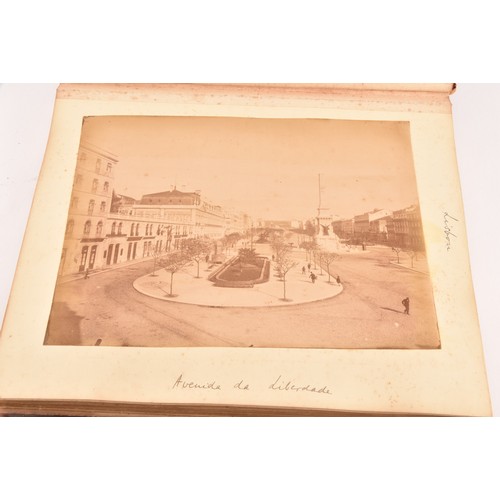 266 - A rare Victorian album of photographs of Lisbon, Madeira, North Brazil, Amazon River, Straits Settle... 