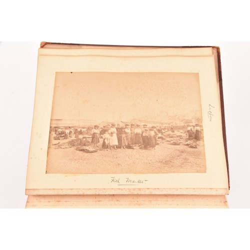 266 - A rare Victorian album of photographs of Lisbon, Madeira, North Brazil, Amazon River, Straits Settle... 