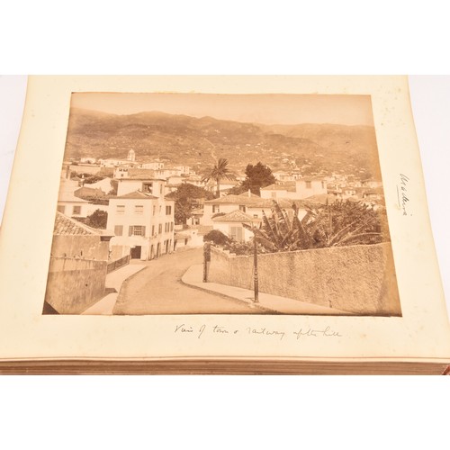 266 - A rare Victorian album of photographs of Lisbon, Madeira, North Brazil, Amazon River, Straits Settle... 