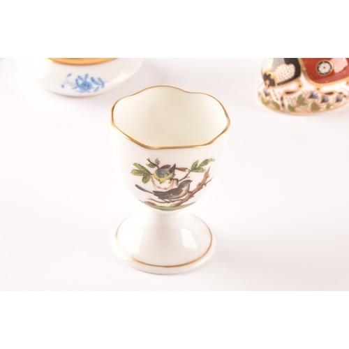 240 - A collection of porcelain, including pieces by Asprey, Royal Worcester, Royal Crown Derby owl candle... 