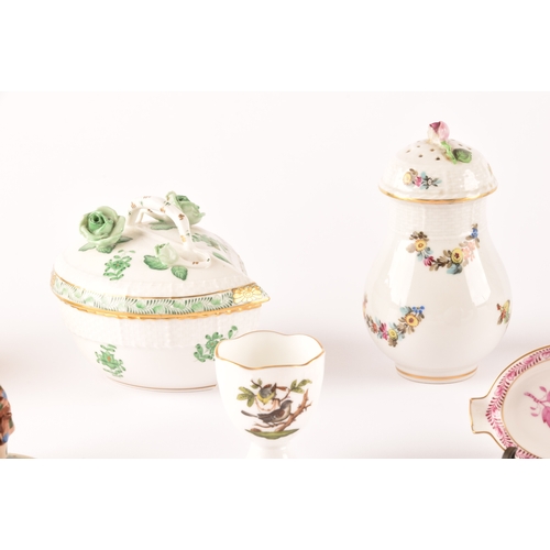 240 - A collection of porcelain, including pieces by Asprey, Royal Worcester, Royal Crown Derby owl candle... 