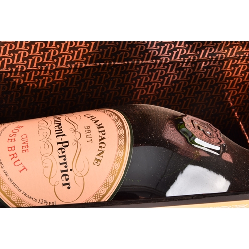 318 - An assortment of champagne, including a boxed Laurent-Perrier cuvée rosé brut 750ml, a bottle of S.C... 