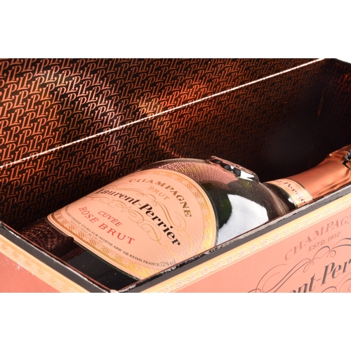 318 - An assortment of champagne, including a boxed Laurent-Perrier cuvée rosé brut 750ml, a bottle of S.C... 