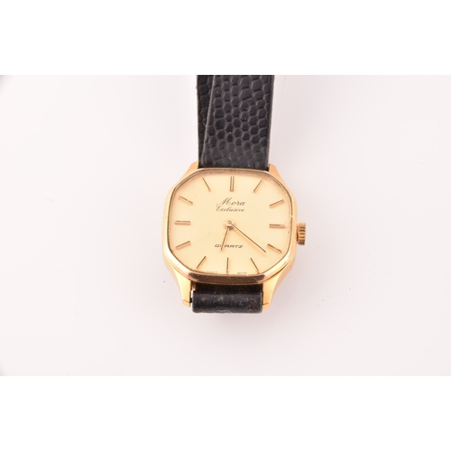 96 - A 9ct gold ladies Angus Star wristwatch, together with a Mora quartz ladies wristwatch, and a Seiko ... 