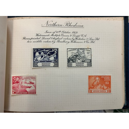 268 - World Stamps. A quantity of albums and material, world stamps including India, 1937 Coronation album... 