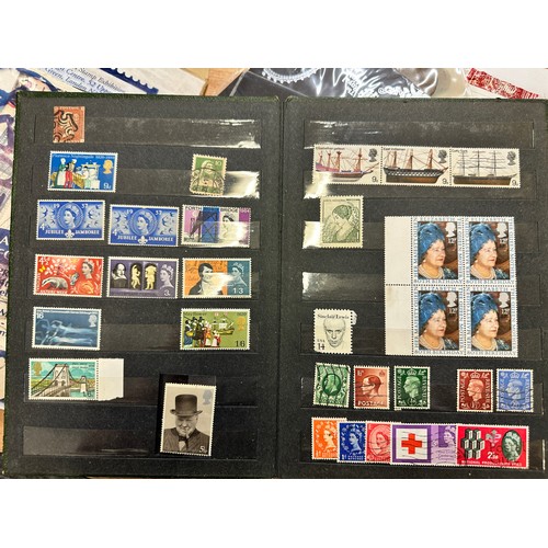 268 - World Stamps. A quantity of albums and material, world stamps including India, 1937 Coronation album... 