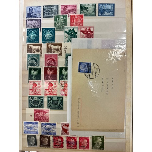 269 - Stamps, Germany and Danzig. A collection of albums including Germany, Bosnia, WWII Germany, 1900-193... 