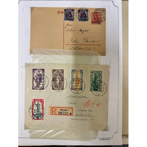 269 - Stamps, Germany and Danzig. A collection of albums including Germany, Bosnia, WWII Germany, 1900-193... 