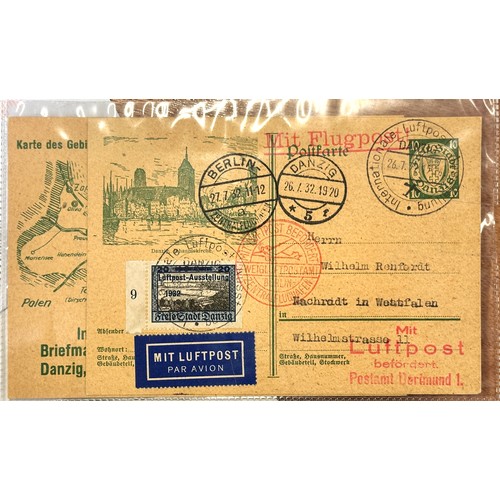 271 - Zeppelin. Stamps. 1930s Zeppelin Airship South America flight, envelope to Ohio; a 1930 Zeppelin Pan... 