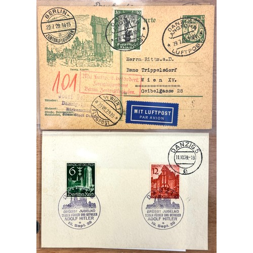 271 - Zeppelin. Stamps. 1930s Zeppelin Airship South America flight, envelope to Ohio; a 1930 Zeppelin Pan... 