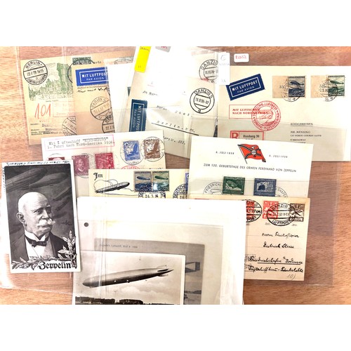 271 - Zeppelin. Stamps. 1930s Zeppelin Airship South America flight, envelope to Ohio; a 1930 Zeppelin Pan... 