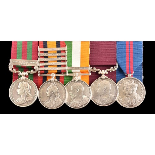 2 - A five medal India LSGC GSM group awarded to: Orderly Room Quartermaster Sergeant Joseph Cam, King’s... 