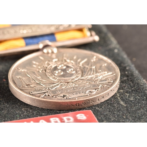 21 - A four medal Boer War group awarded to: 3562 Private G. W. Johnson Grenadier Guards. Comprising: a Q... 