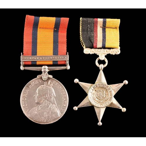 23 - A Boer War Defence of Kimberley medal pair awarded to: Civilian Conductor A. M. Turnbull, Army Servi... 