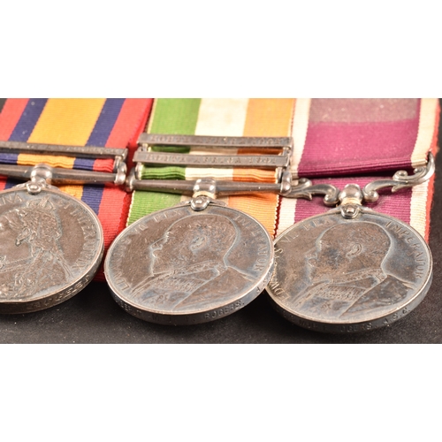 31 - A Boer War LSGC Medal trio awarded to: 9410 Staff Sergeant Major F. Rogers Army Service Corps. Compr... 