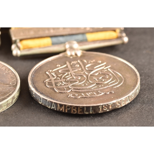 34 - A Boer War Reconquest of the Sudan 1898 medal trio awarded to: 5355 Private J. Campbell, 1st Battali... 