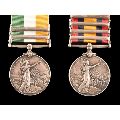 46 - A Boer War medal pair awarded to: 458 / 2573 Private. J. A. Short, City of London Imperial Volunteer... 