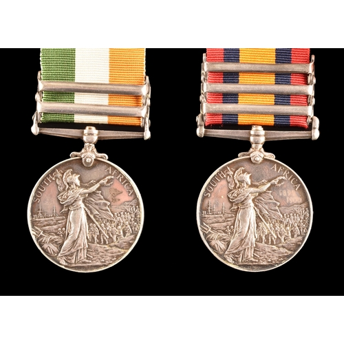 48 - A Boer War medal pair awarded to: 27735 Sapper William Spurling Royal Engineers. Comprising: Queen’s... 