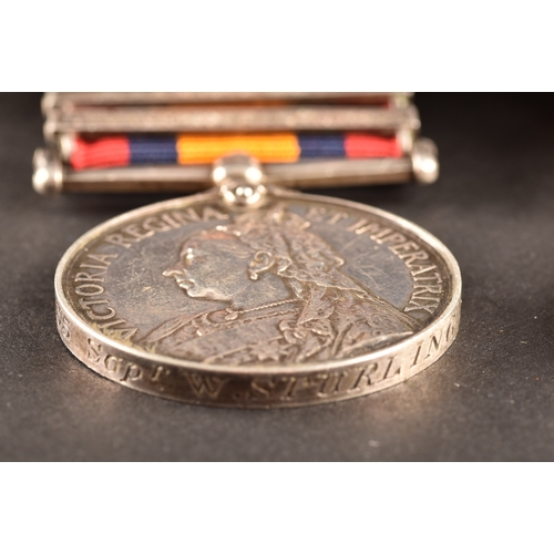 48 - A Boer War medal pair awarded to: 27735 Sapper William Spurling Royal Engineers. Comprising: Queen’s... 