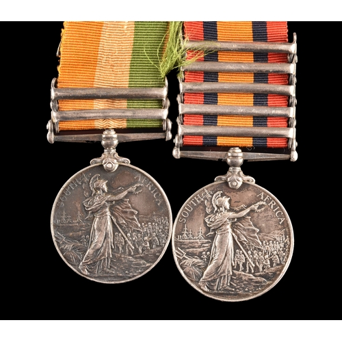 50 - A Boer War Relief of Kimberley medal pair awarded to: 6229 Private. A. Cakebread, Northumberland Fus... 