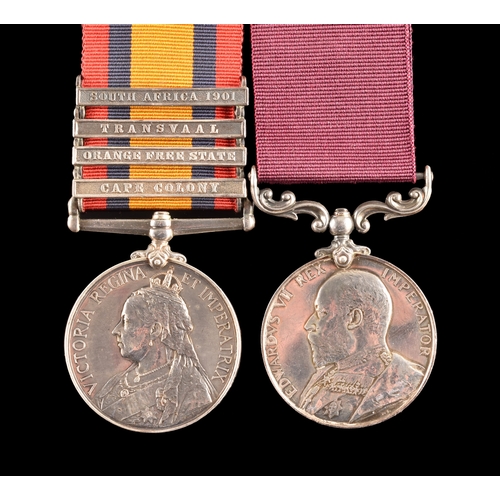 51 - A Boer War LSGC medal pair awarded to: 40 Armament Quartermaster Sergeant William Brown, Corps of Or... 