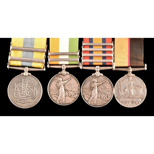 52 - A four medal Boer War group awarded to: 3729 Private H. Baxter, 1st Battalion, Cameron Highlanders. ... 