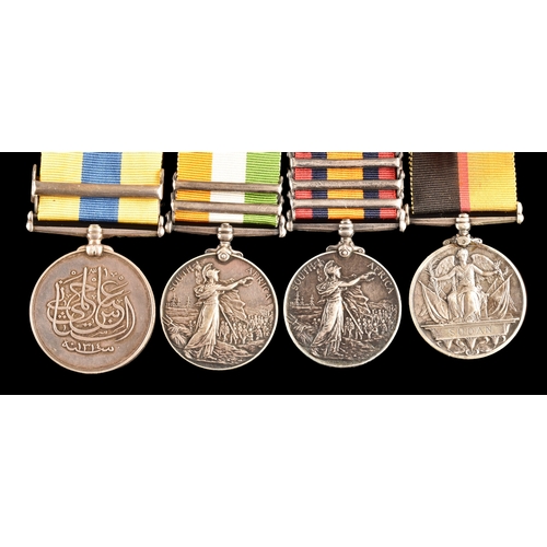 53 - A Boer War Reconquest of the Sudan 1898 four medal group awarded to: 4479 Corporal A. Butcher, 1st B... 