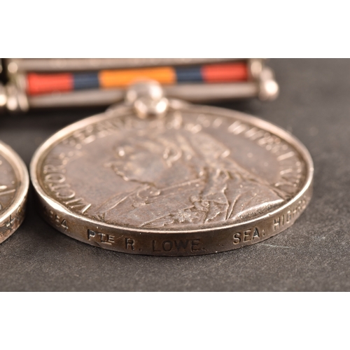 54 - A Boer War medal trio awarded to: 4554 Private. R. Lowe, 1st Battalion, Seaforth Highlanders. Compri... 