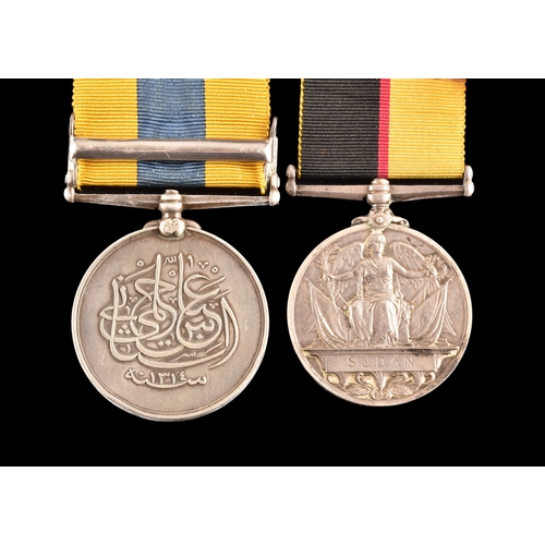 59 - A Sudan Campaign medal pair awarded to: 26248 Gunner W. Hendy, Royal Artillery. Comprising: a Queen'... 