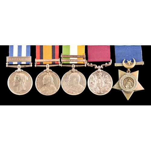 61 - An Egypt and Boer War LSGC five medal group awarded to: Sergeant Major John James Bartholomew, Royal... 