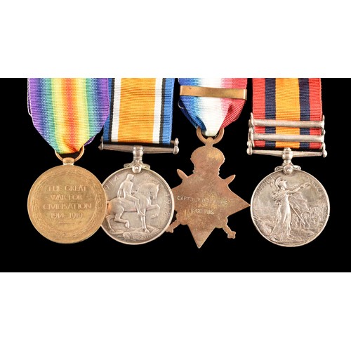 62 - A Boer War and Great War four medal group awarded to: Major G. V. D. A. Innes, East Surrey Regiment ... 