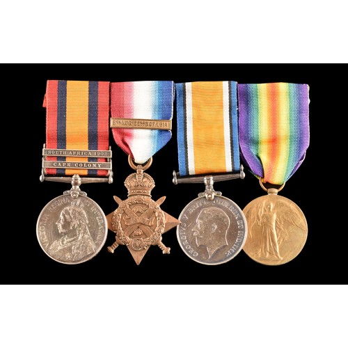 62 - A Boer War and Great War four medal group awarded to: Major G. V. D. A. Innes, East Surrey Regiment ... 