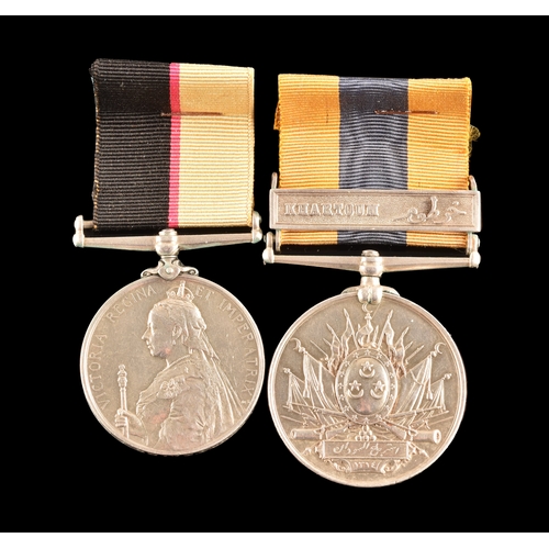 63 - A Sudan Campaign medal pair awarded to: 5666 Private J. Grant, 1st Battalion, Grenadier Guards. Comp... 