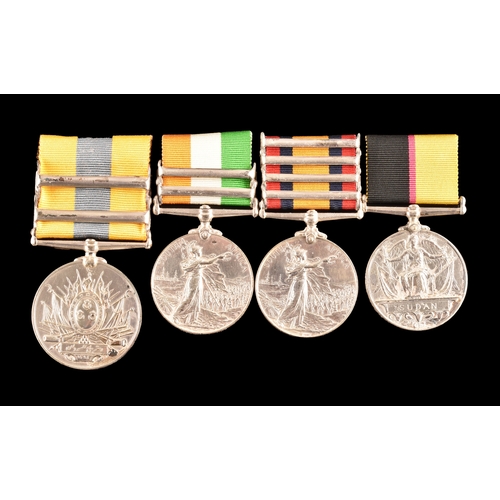 73 - A four medal Boer War group awarded to: 2906 Private Jospeh Sowden, 1st Battalion, Cameron Highlande... 