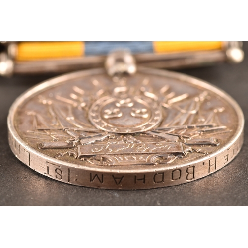 75 - A Sudan Campaign medal pair awarded to: 4149 Private. J. R. (H) Bodham 1st Battalion, Lincolnshire R... 