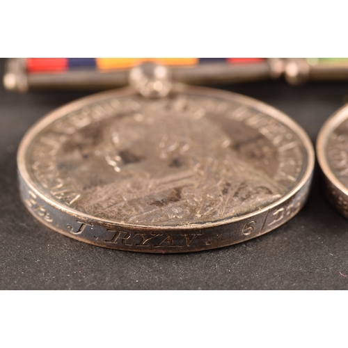 81 - A Boer War medal pair awarded to: 3053 Private John Ryan, 6th Battalion, Dragoon Guards. Comprising:... 