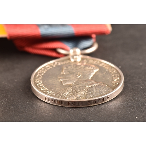 86 - A Boer War medal pair awarded to: 25954 Sapper Edmond Emil Ritchie, Royal Engineers. Comprising: a Q... 